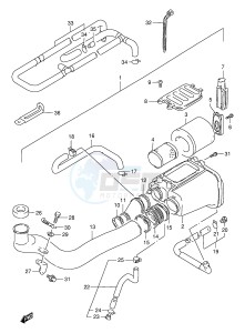 LT-F250 (E24) drawing AIR CLEANER