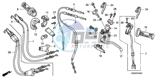 HANDLE LEVER/SWITCH/CABLE