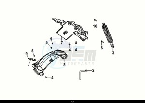 FIDDLE IV 50 (XG05W1-NL) (E5) (M1-M3) drawing RR. CUSHION RR. FORK RR. MUDGUARD