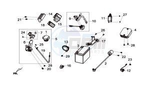 GTS 125I drawing ELECTRONIC PARTS