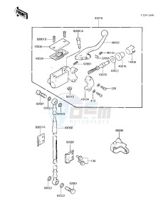 KX 250 C [KX250] (C1) [KX250] drawing FRONT MASTER CYLINDER -- 83 KX250-C1- -