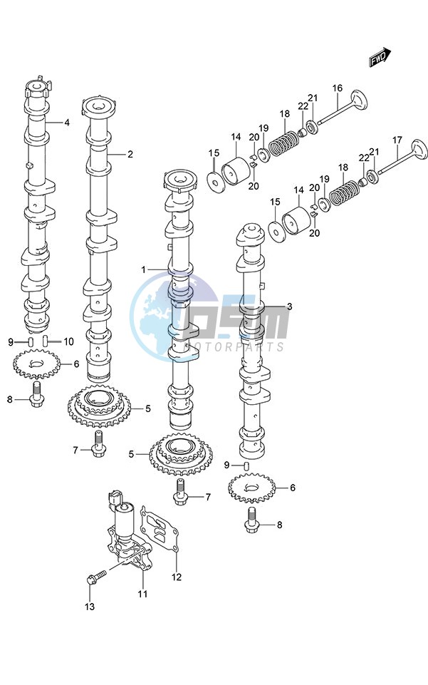 Camshaft (DF 250S)