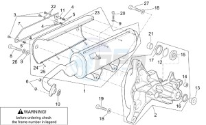 Leonardo 250-300 (eng. Minarelli) drawing Exhaust unit