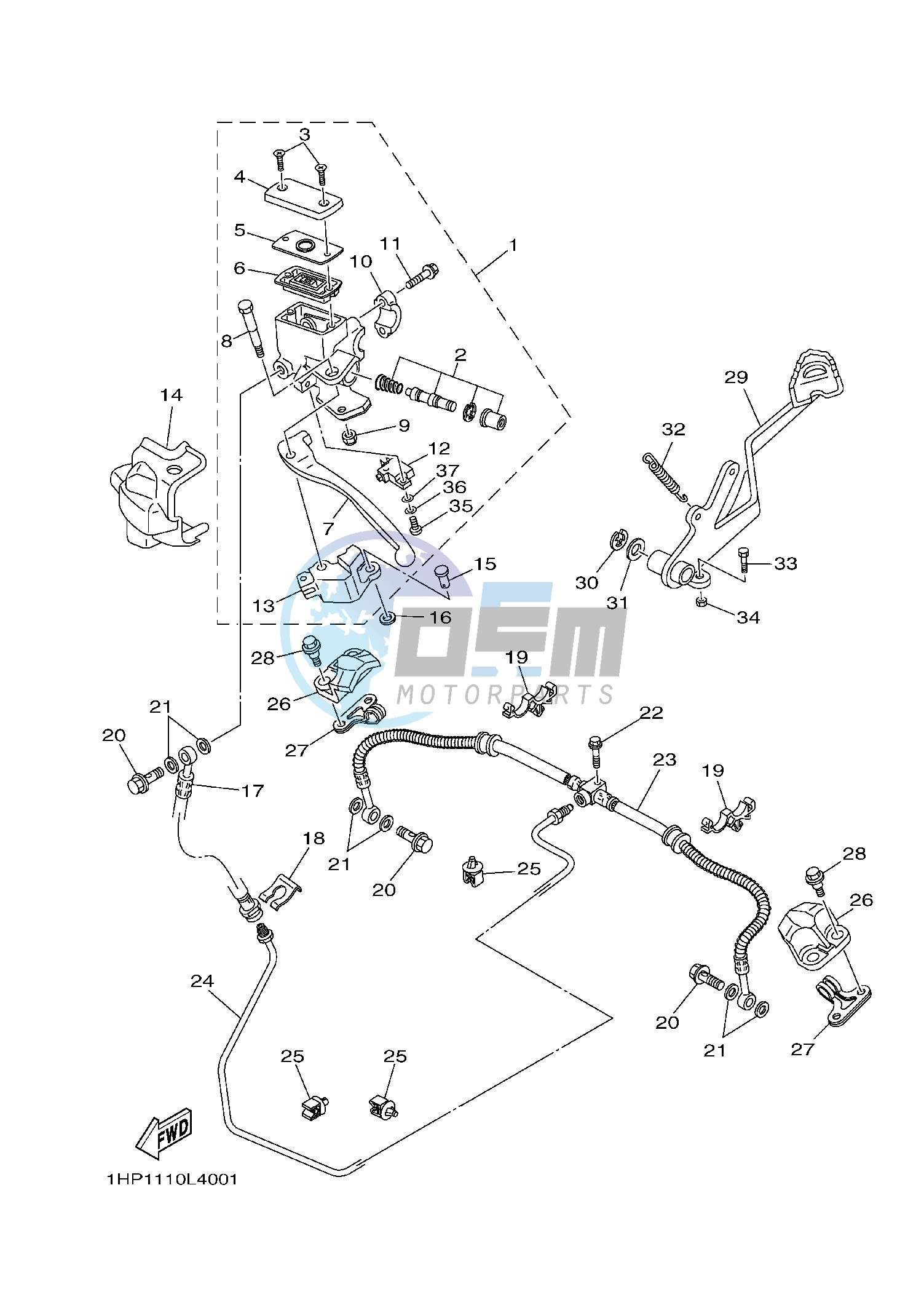 REAR MASTER CYLINDER