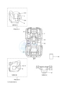 YFM550FWA YFM550DF GRIZZLY 550 (1NPF) drawing EMBLEM & LABEL 1