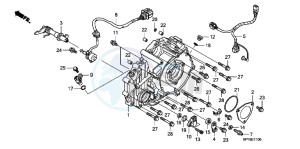 CB650FAG CB650F 6ED drawing REAR CRANKCASE COVER