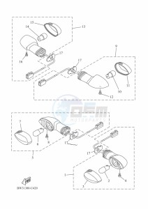 XTZ690D-B TENERE 700 (BW35) drawing FLASHER LIGHT