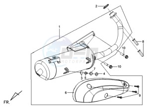 MIO 100 drawing EXHAUST