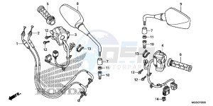 NC700DD INTEGRA E drawing SWITCH/CABLE/MIRROR