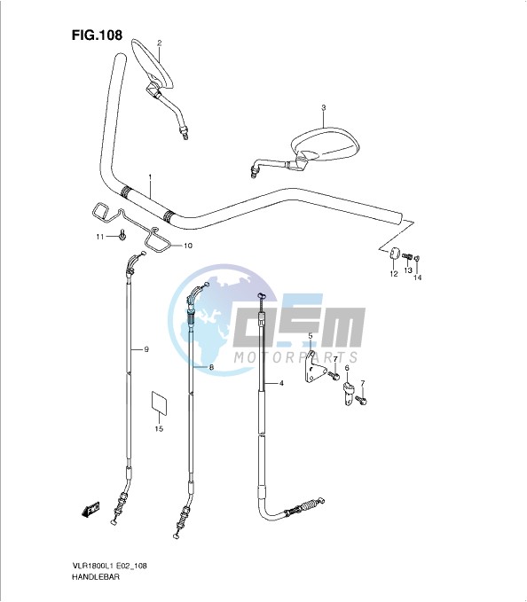 HANDLEBAR (VLR1800TL1 E24)