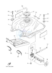 YFM350R YFM350RD RAPTOR 350 (10PA) drawing FUEL TANK