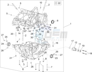 RSV4 1000 RR (EMEA) (EU, IL) drawing Crankcases I