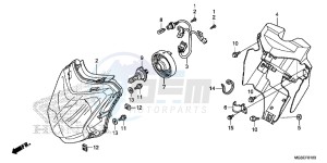 NC700SAD NC700S ABS 2ED - (2ED) drawing HEADLIGHT