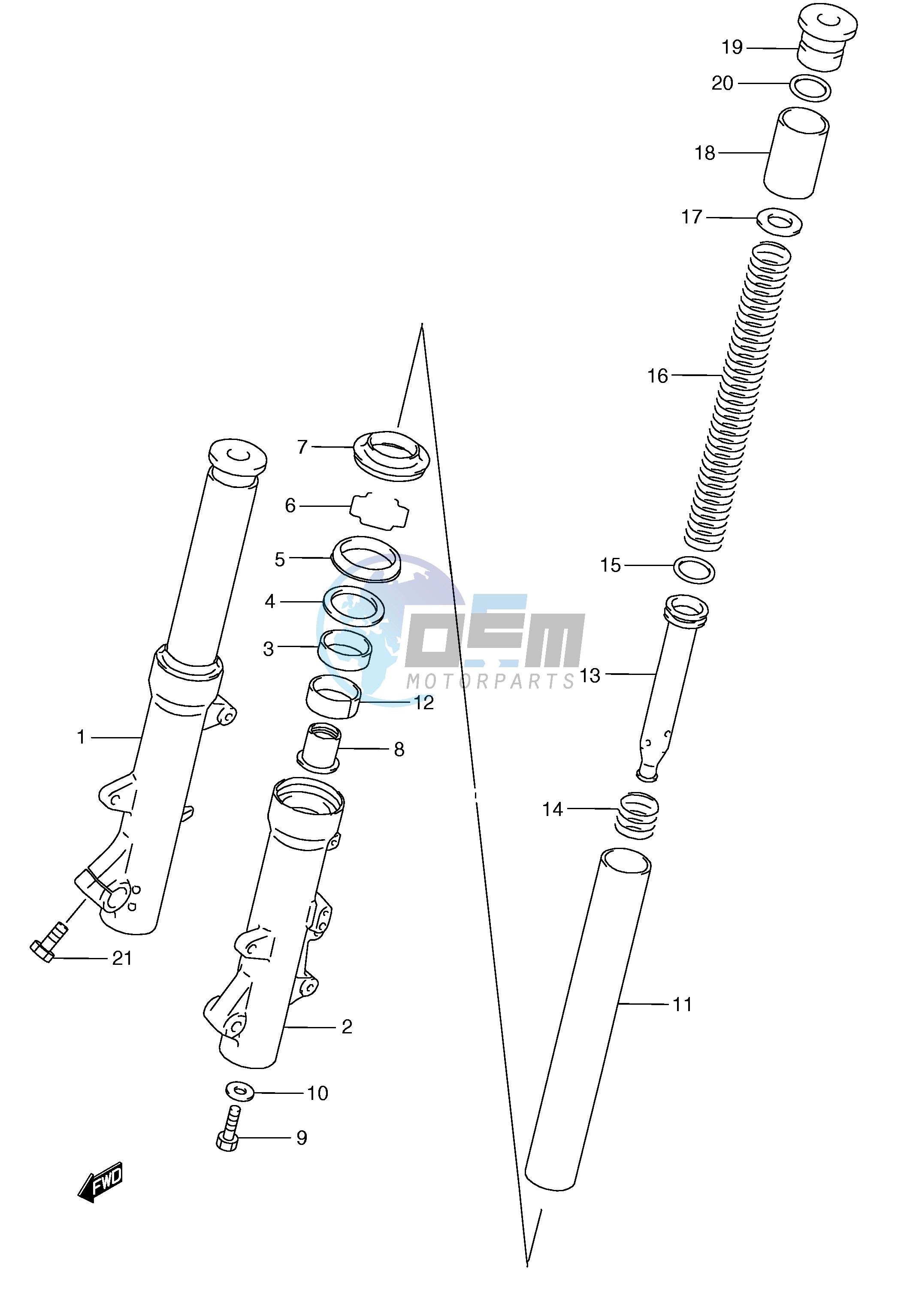 FRONT FORK DAMPER (MODEL W X)