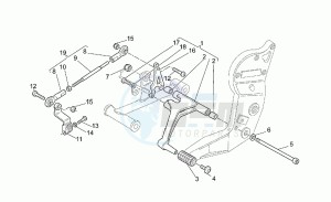 V 11 1100 Sport - Mandello Sport/Mandello drawing Gear lever