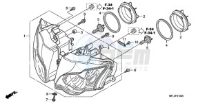 CBR1000RRA BR / HRC drawing HEADLIGHT