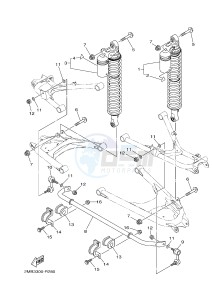 YXE700E YXE70WPXG WOLVERINE R-SPEC EPS (2MB3) drawing REAR SUSPENSION