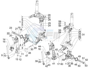 MP3 250 ie lt drawing Front fork components (Mingxing)