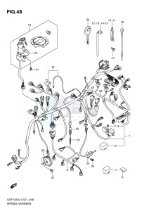 GSF1250 (E21) Bandit drawing WIRING HARNESS (GSF1250AL1 E21)