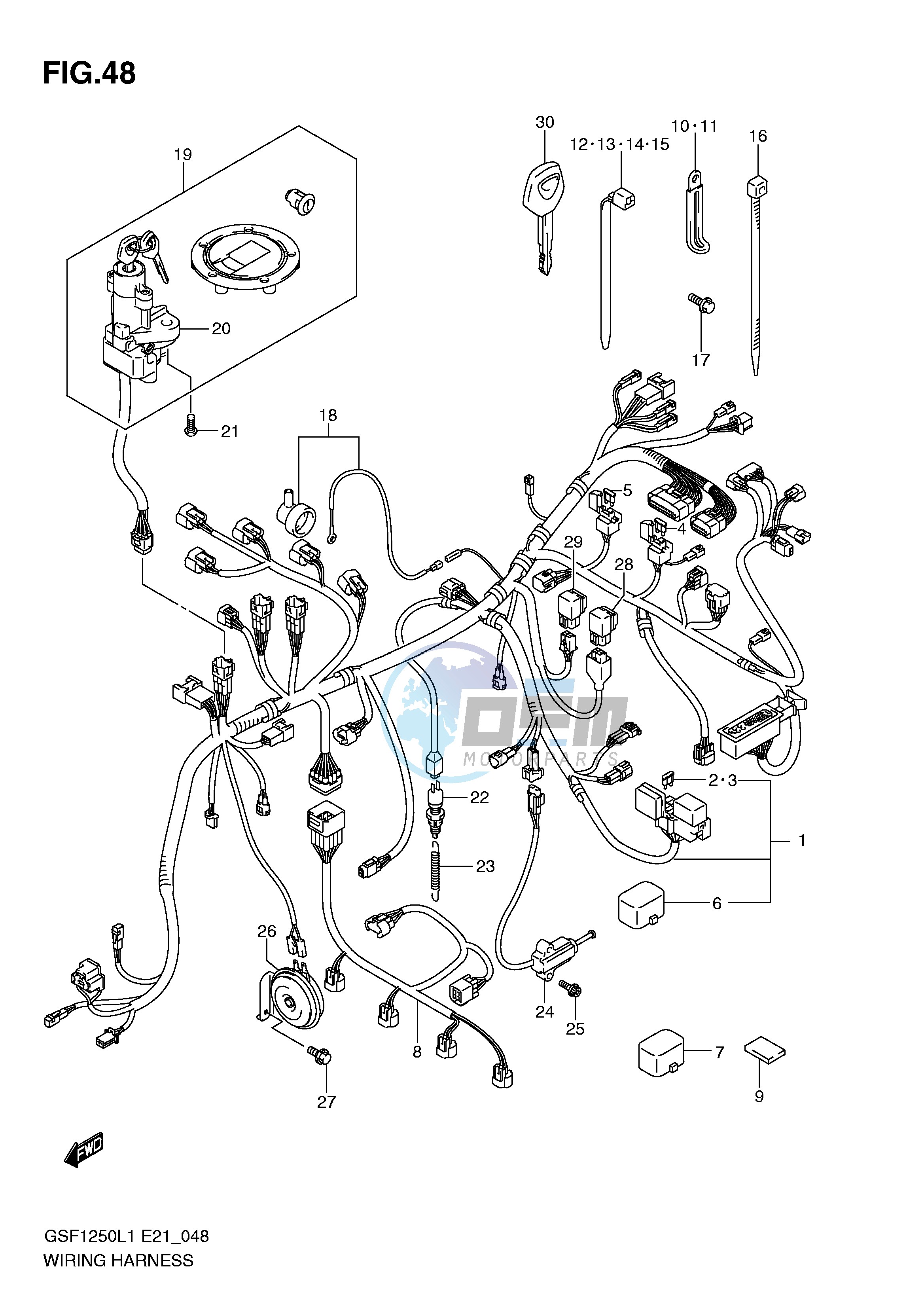 WIRING HARNESS (GSF1250AL1 E21)