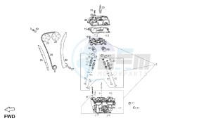 TERRA - ADVENTURE - 125 CC VTHTS1A2B VTHTS1A1A 4T EU3 - 4T ADVENTURE drawing CYLINDER HEAD