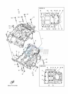 YZF320-A YZF-R3 (B7PF) drawing CRANKCASE