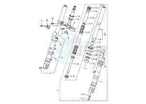 FZ6 600 drawing FRONT FORK