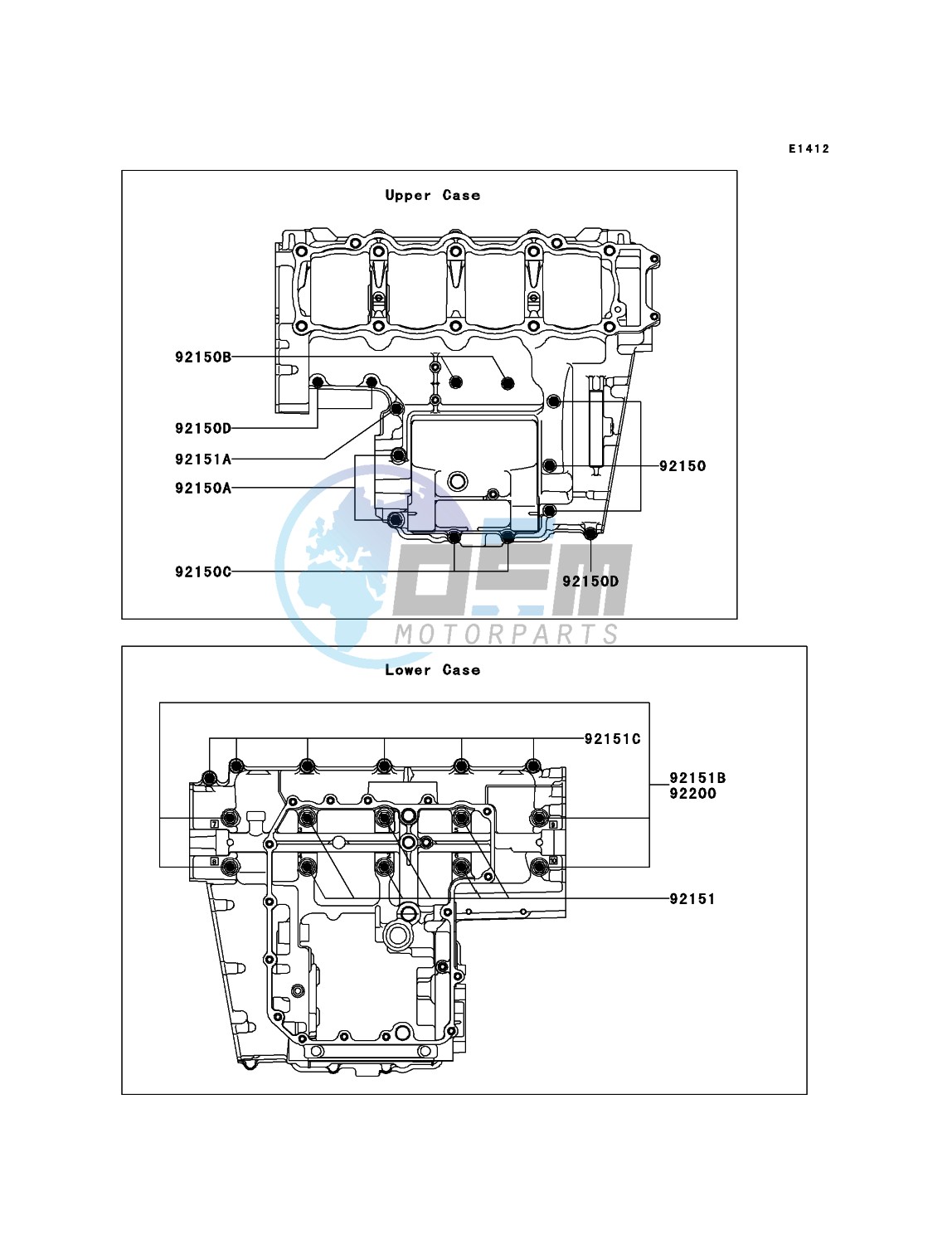 Crankcase Bolt Pattern