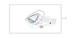 CBR600RRA E drawing SEAT COWL *NHB01*