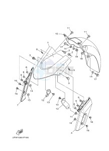 XP500 TMAX T-MAX 530 (2PW1) drawing FENDER