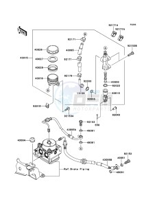 ER-6n ABS ER650B8F GB XX (EU ME A(FRICA) drawing Rear Master Cylinder