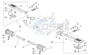 Nevada Classic IE 750 drawing Front footrests