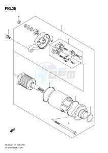 DL650 (E3) V-Strom drawing STARTING MOTOR