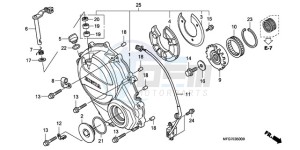 CB600F9 Europe Direct - (ED) drawing RIGHT CRANKCASE COVER