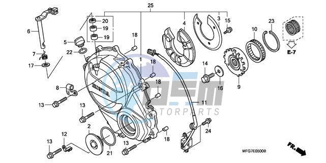 RIGHT CRANKCASE COVER