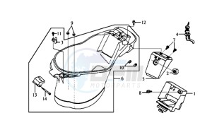 JET BASIX 50 drawing HELMET BOX