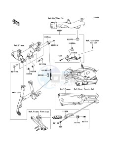 ZZR1400_ABS ZX1400FEFB FR GB XX (EU ME A(FRICA) drawing Accessory(Centerstand)