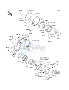 VN 1700 A [VULCAN 1700 VOYAGER] (9FA) A9F drawing HEADLIGHT-- S- -