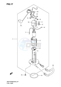 GSX-R750 (E2) drawing FUEL PUMP