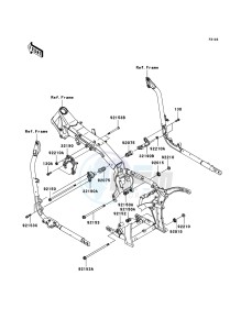 VN2000 CLASSIC VN2000H9F GB XX (EU ME A(FRICA) drawing Engine Mount