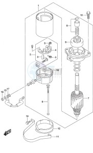 DF 25A drawing Starting Motor Non-Remote Control