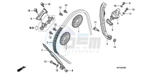 CBF1000A9 EK drawing CAM CHAIN/TENSIONER