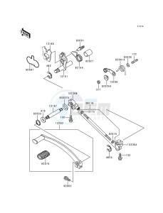 EN 500 C [VULCAN 500 LTD] (C1-C5) [VULCAN 500 LTD] drawing GEAR CHANGE MECHANISM