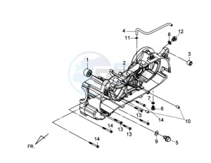 GTS 125 EFI drawing CRANKCASE LEFT