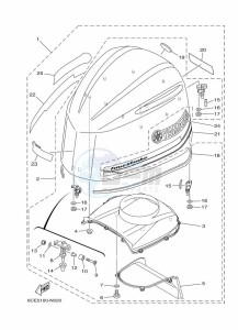 F250DETX drawing FAIRING-UPPER