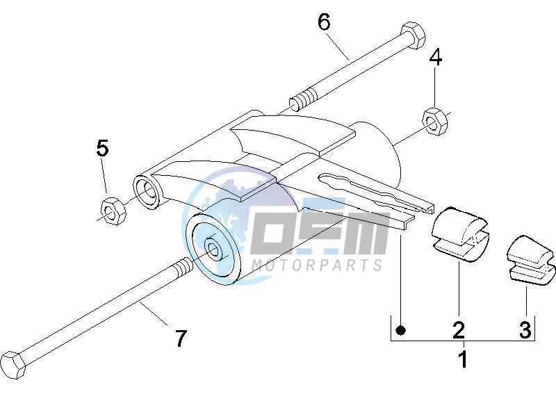 Swinging arm