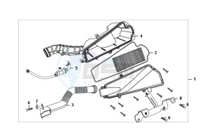 FIDDLE II 50 45KMH NEW ENGINE drawing AIRFILTER