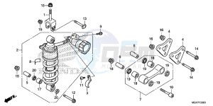 VFR1200XF CrossTourer - VFR1200X 2ED - (2ED) drawing REAR CUSHION