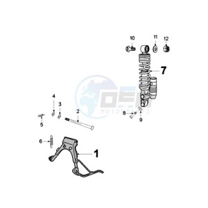 FIGHT 3 LCE drawing REAR SHOCK AND STAND