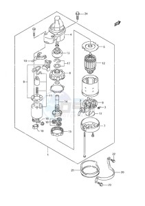 DF 90A drawing Starting Motor